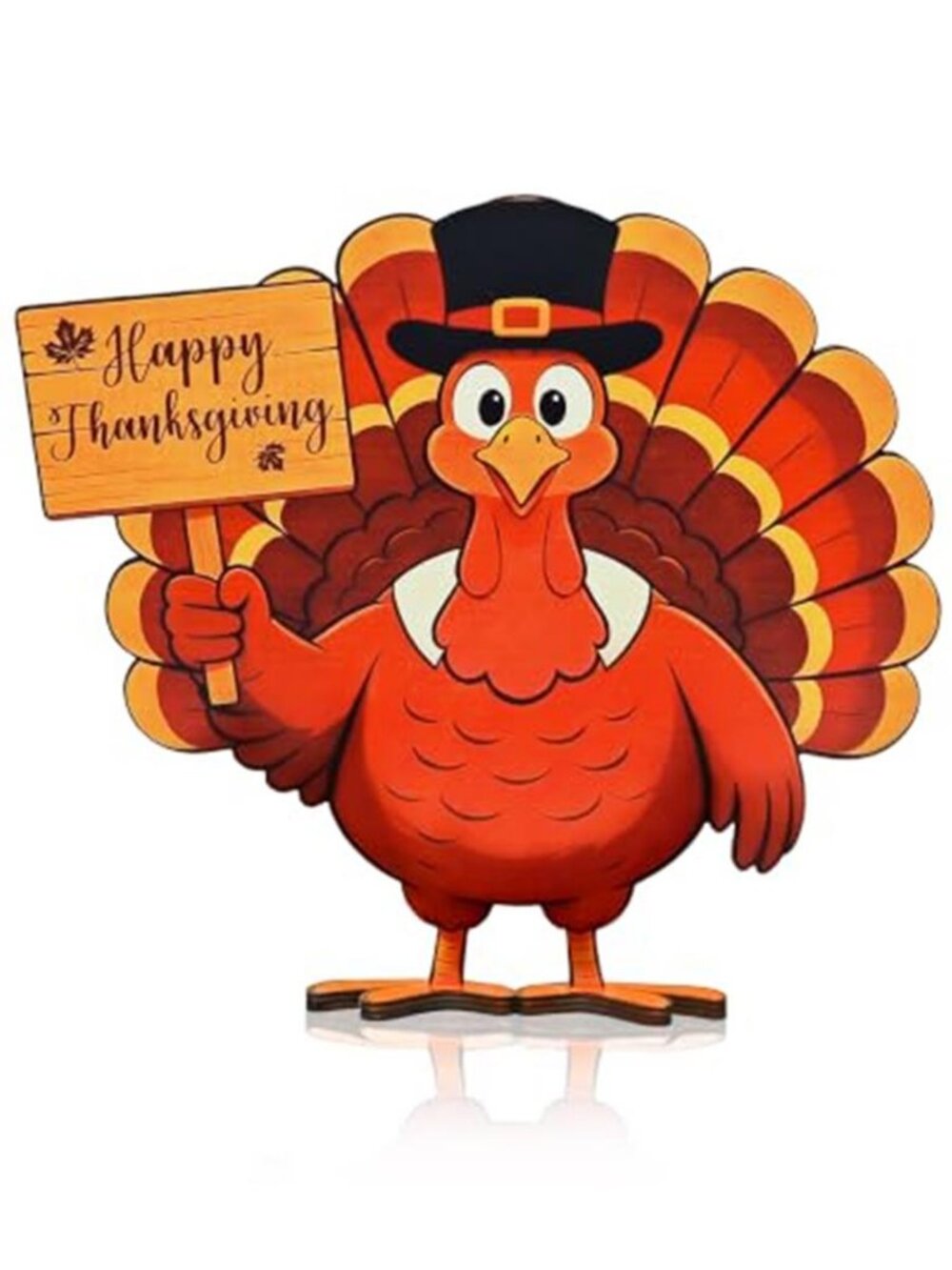 Fall Thanksgiving Wooden Turkey Table Decorations for Home Party Centerpieces